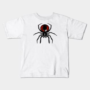 Cute Black Widow Spider Drawing Kids T-Shirt